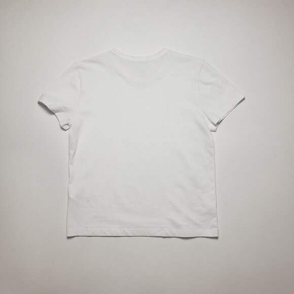 Madewell Cotton Perfect Crewneck Tee Women's Size XS Eyelet White Minimalist NWT - Picture 6 of 16